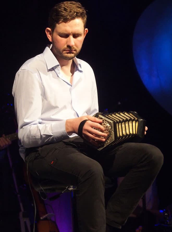 Padraig Rynne on the concertina.