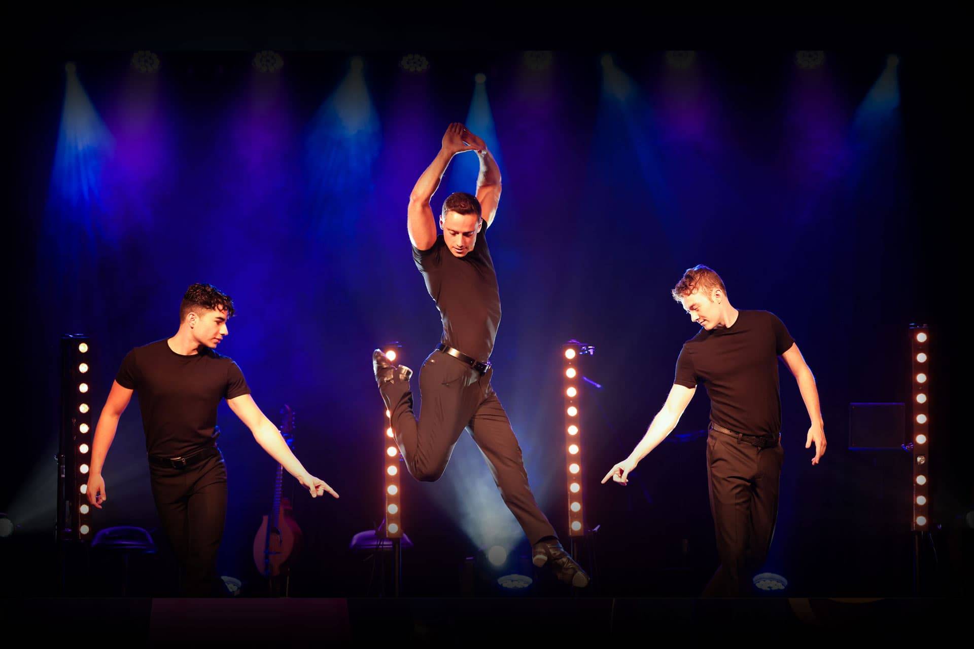 Three male dancers