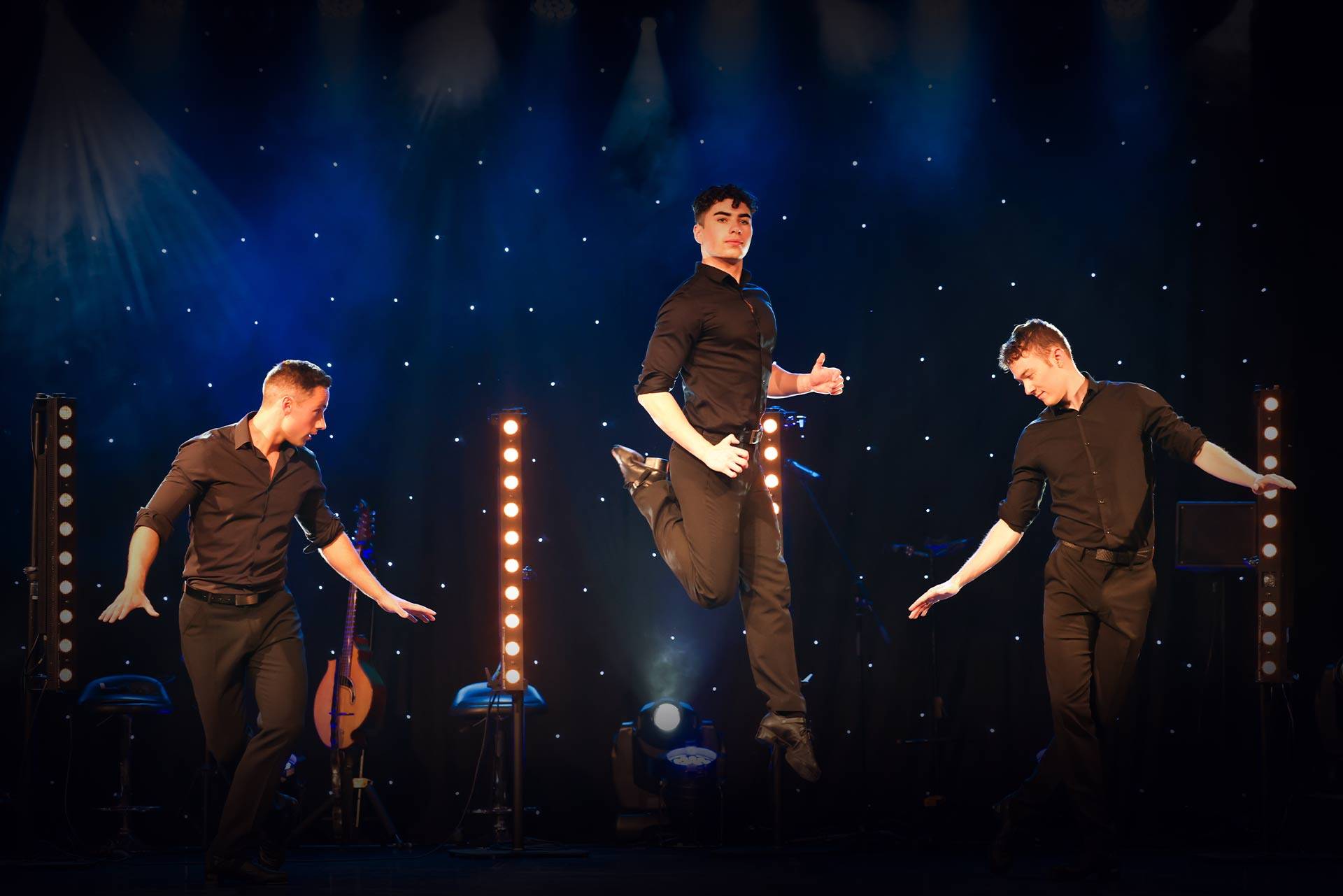 Three male dancers